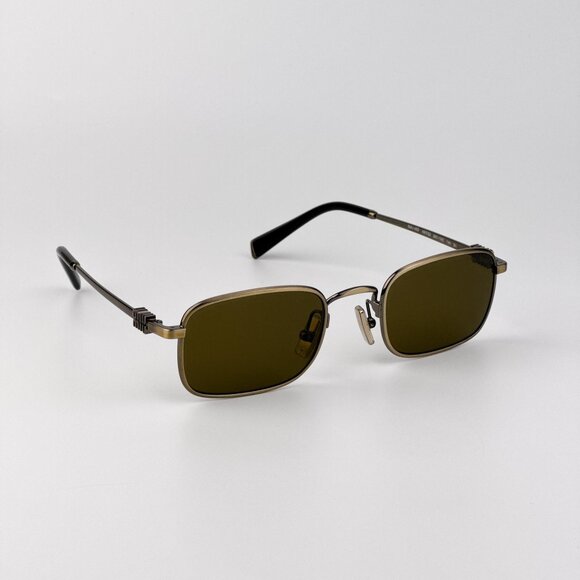 Miu Miu Women’s Rectangle Sunglasses – Old Gold Brown Model MUA53S 26C09Z main image 7